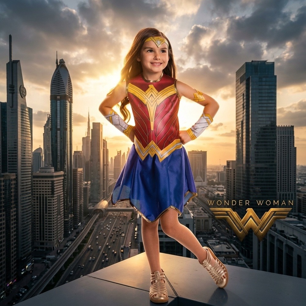 Rubies DC Comics Wonder Woman Child Costume Small 4-6 Justice League Dress Set